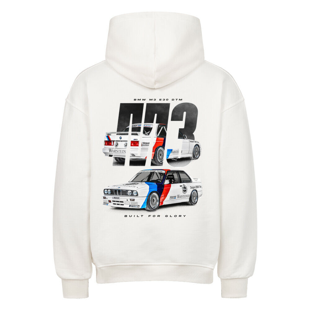 Oversized Hoodie M3 E30 RALLY 4XL White - Main Image
