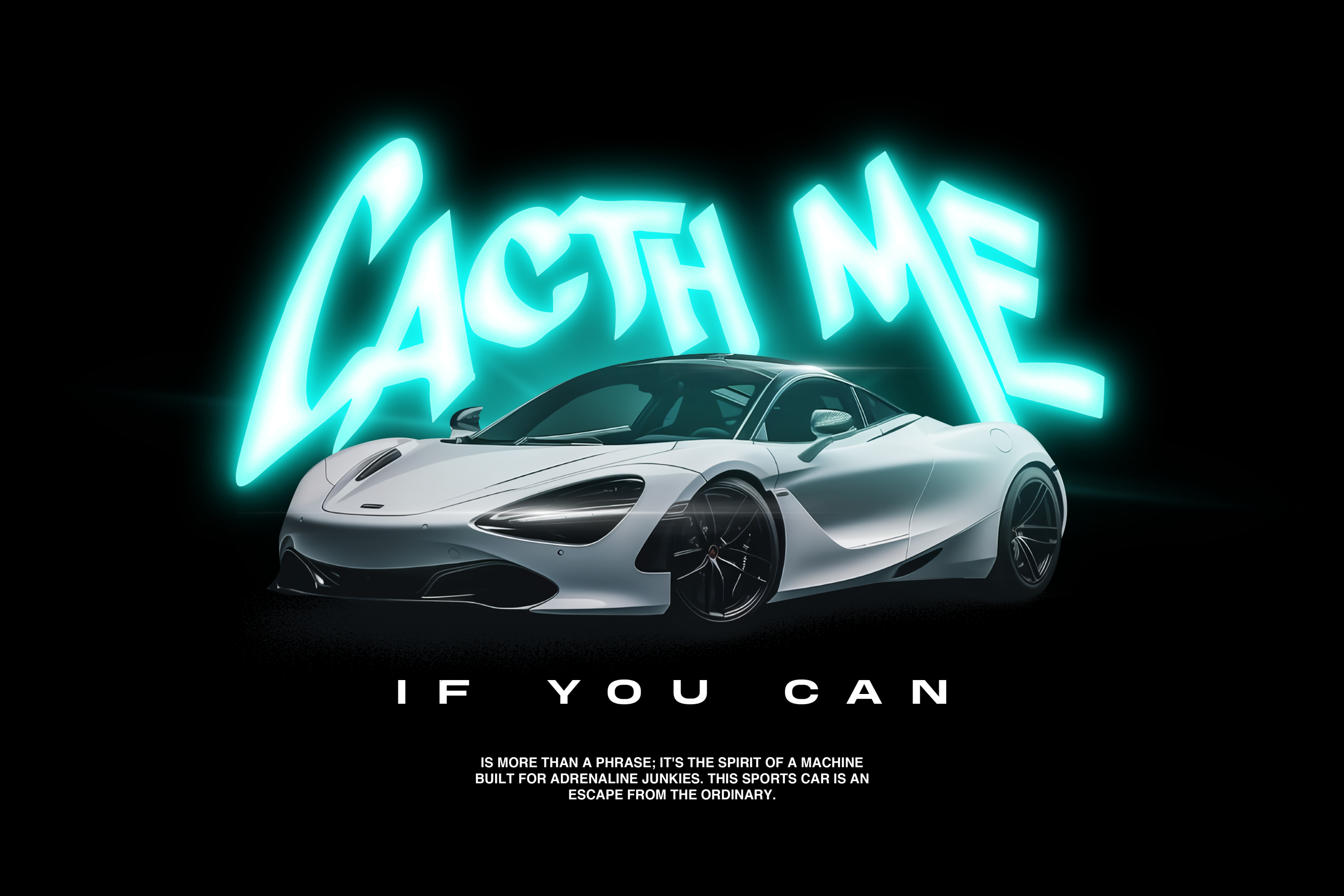CATCH ME IF YOU CAN Oversized Hoodie