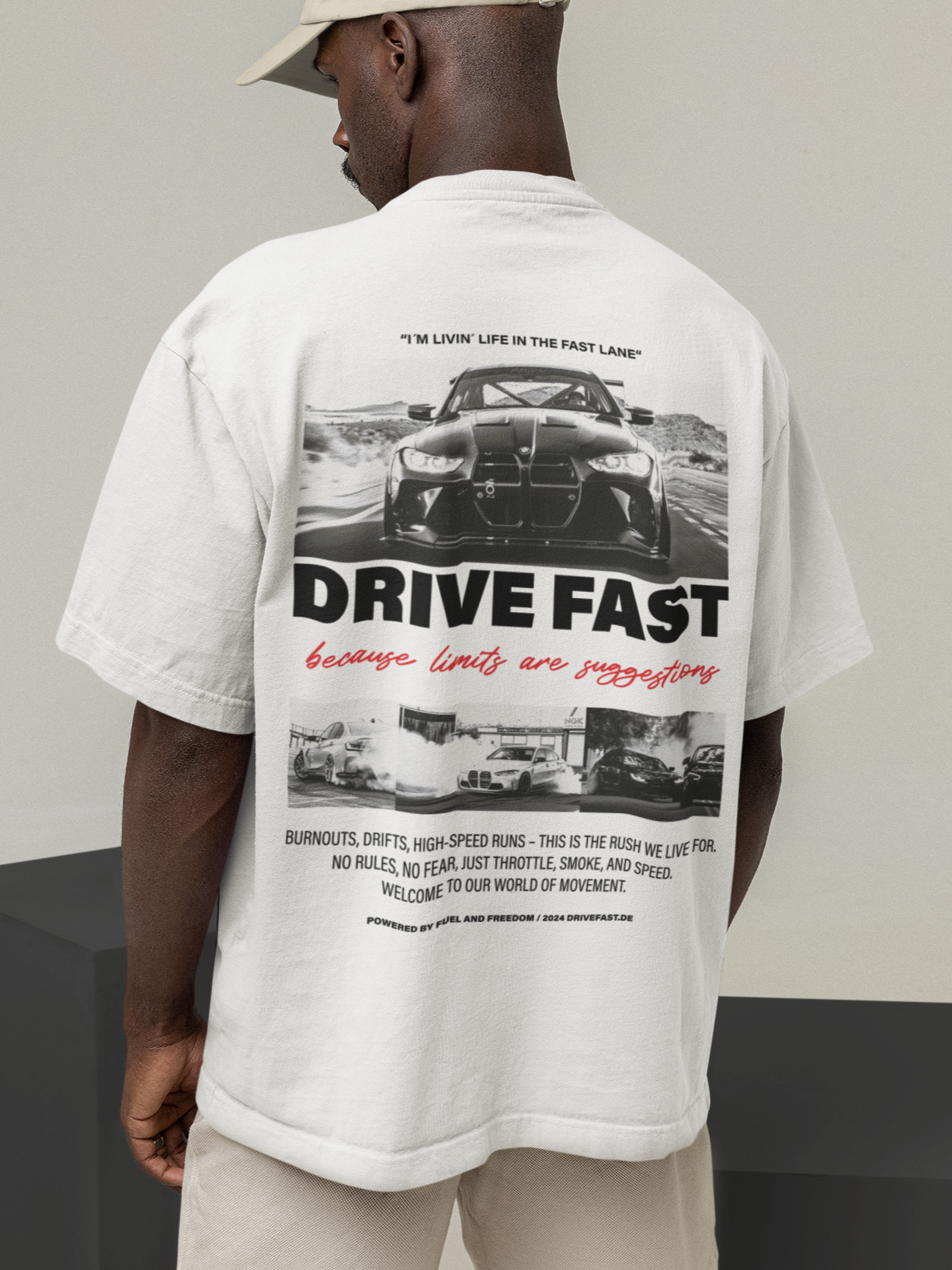 Oversized Shirt - DRIVE FAST LIMITS