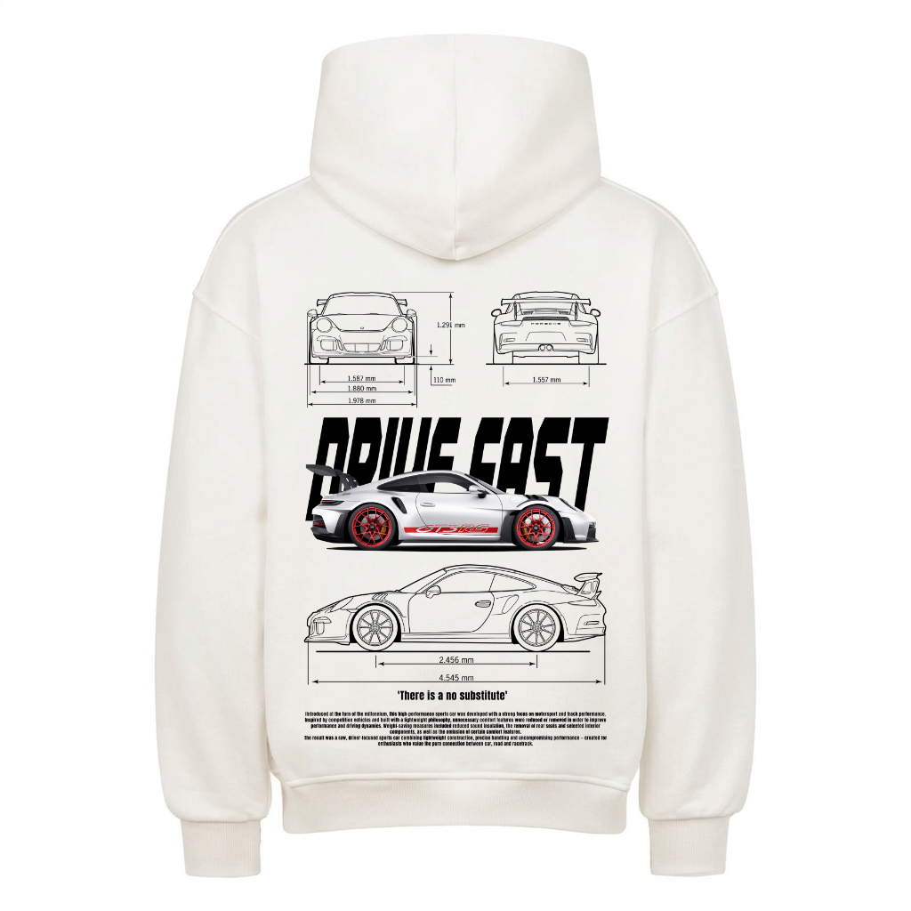 'There is a no substitute' Backprint Premium Hoodie