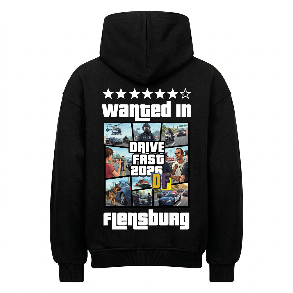 Wanted in Flensburg Premium Hoodie