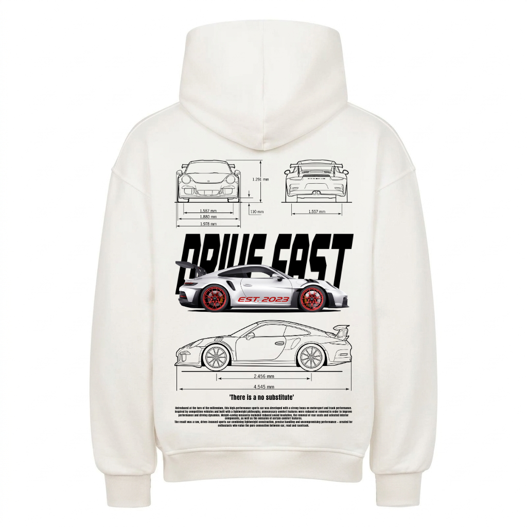 'There is a no substitute' Backprint Premium Hoodie