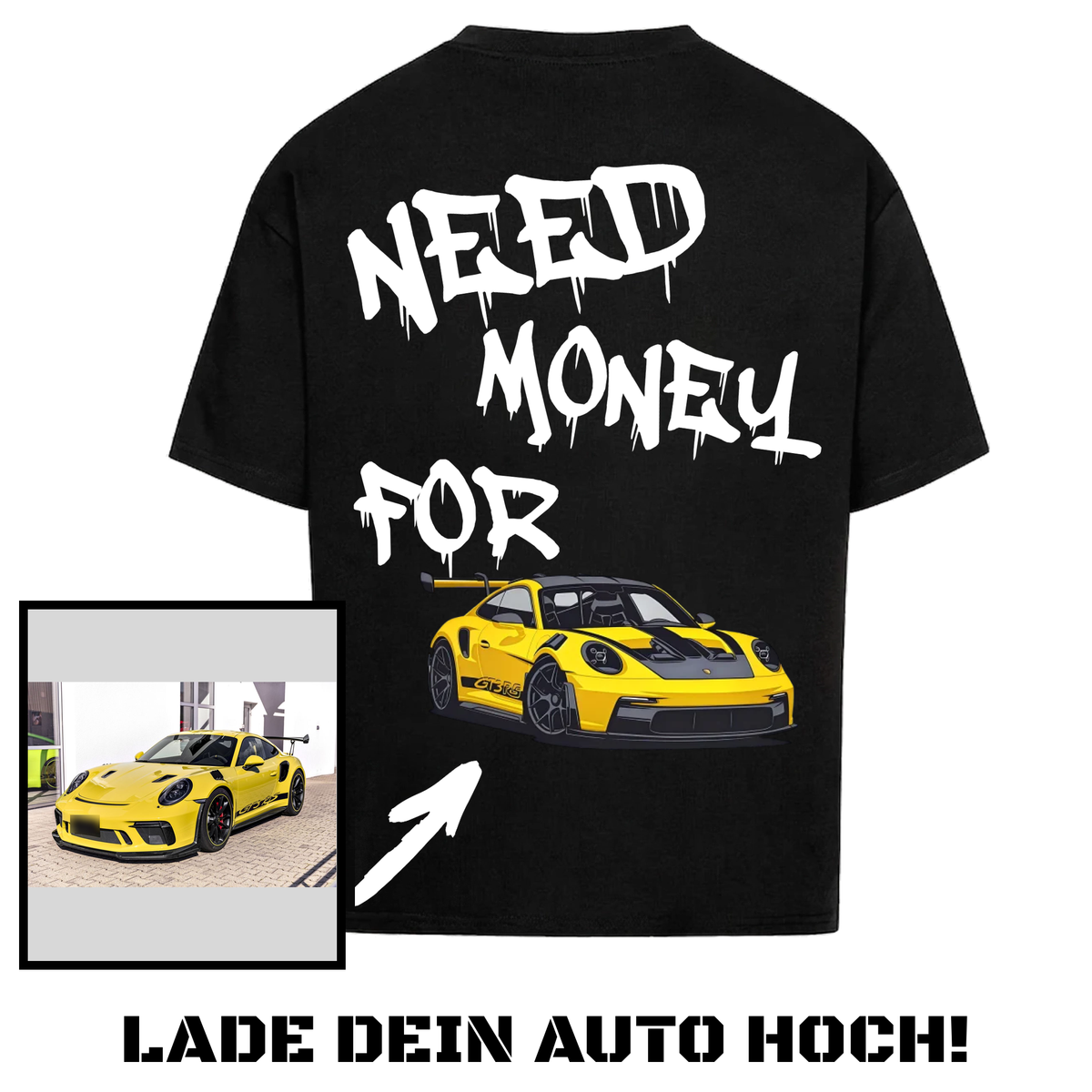 Need Money For Personalisiert Backprint Premium Shirt