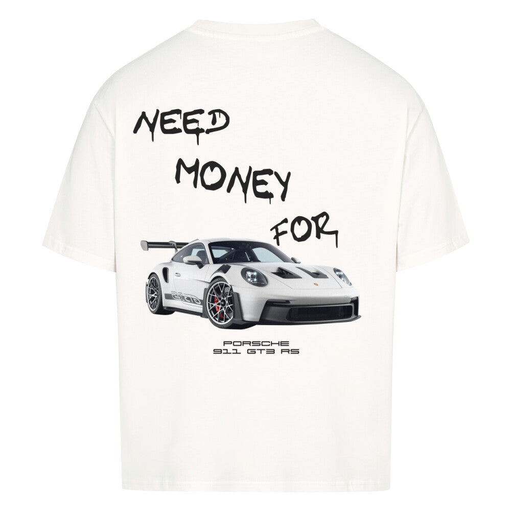 PORSCHE GT3 RS (white) Backprint Oversized Shirt 4XL White