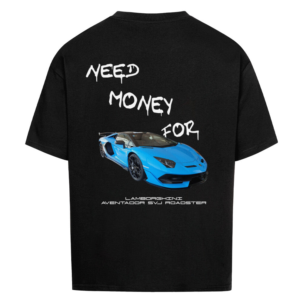Oversized shirt NEED MONEY FOR SVJ 4XL Black