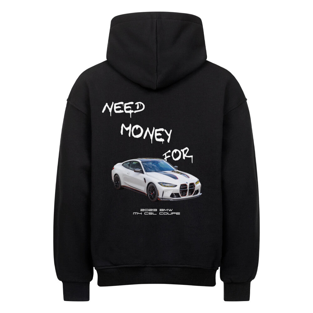 Oversized Hoodie NEED MONEY FOR M4 XS Black