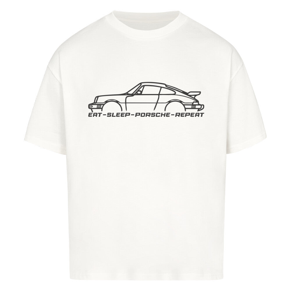 Return Oversized Shirt - EAT SLEEP PORSCHE REPEAT 