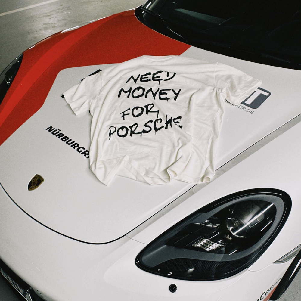 Oversized Shirt - NEED MONEY FOR PORSCHE