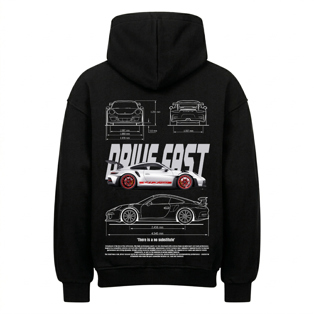 'There is a no substitute' Backprint Premium Hoodie