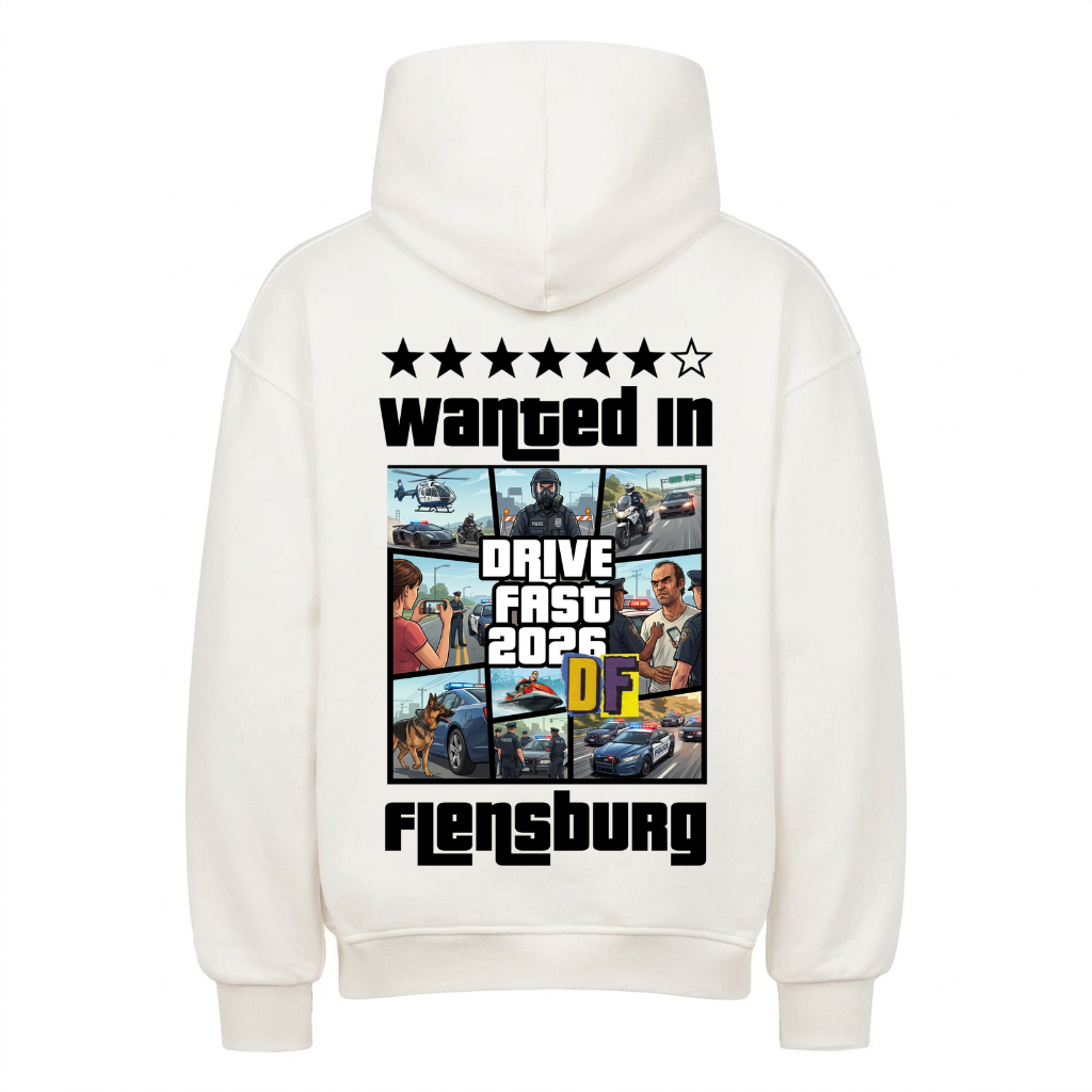 Wanted in Flensburg Premium Hoodie