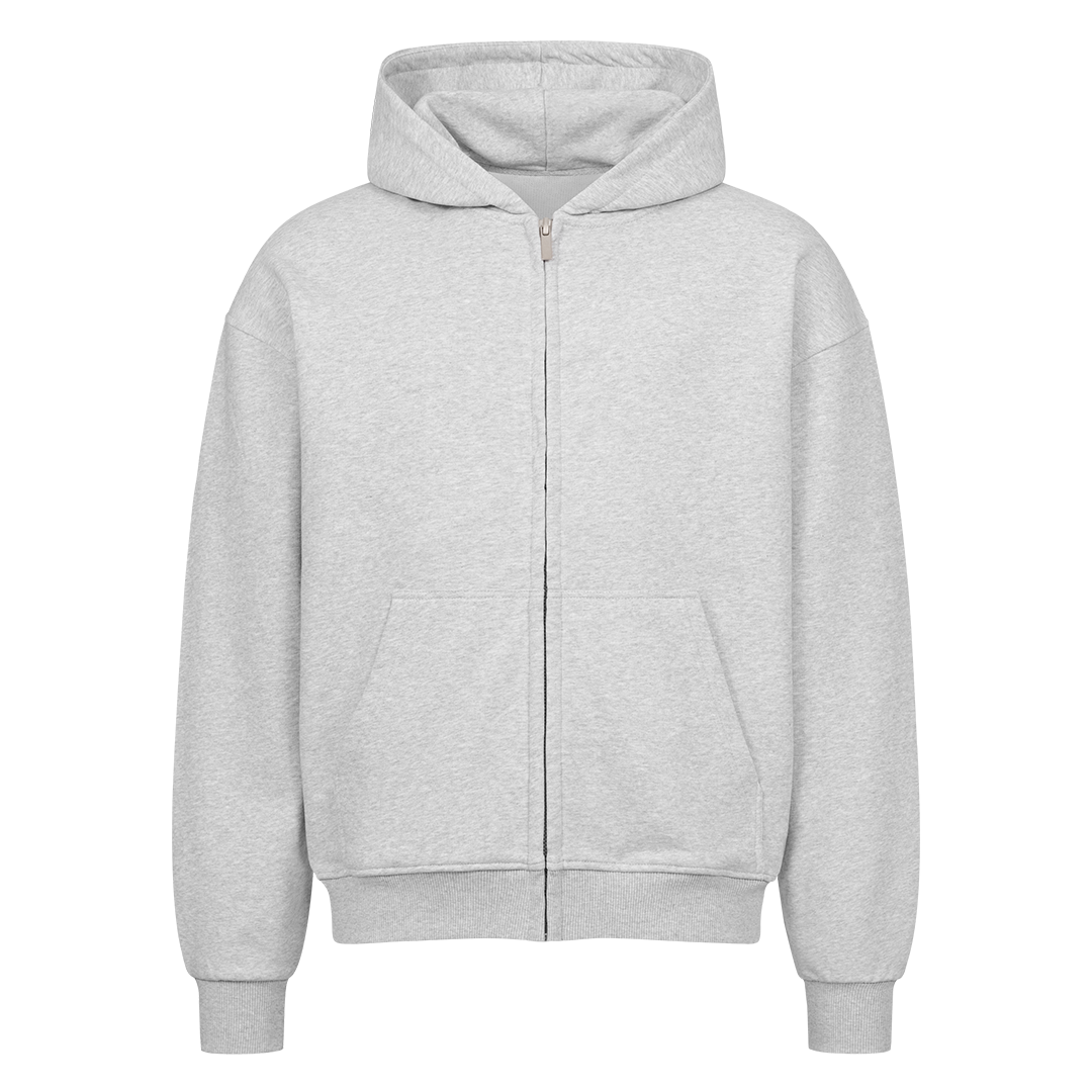 Oversized Zipper Hoodie - NEED MONEY FOR PORSCHE